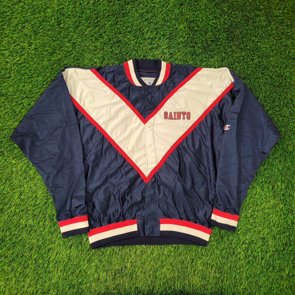 Vintage 90s Champion St-Francis Brooklyn College Jacket M 27x24 Baggy Varsity